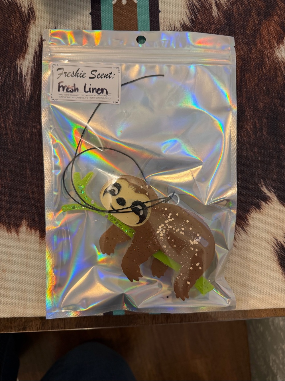Sloth Fresh Linen Hanging Air Freshener